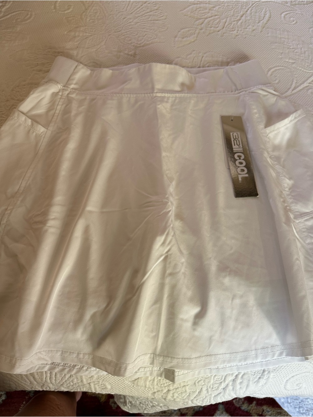 32 Degrees White Athletic Skort with Built-In Shorts
